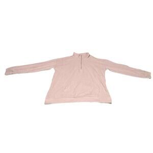 MARC NEW YORK Amethyst Purple 1/4 Zip Ribbed Pullover Sz Large W/ Pocket Womens